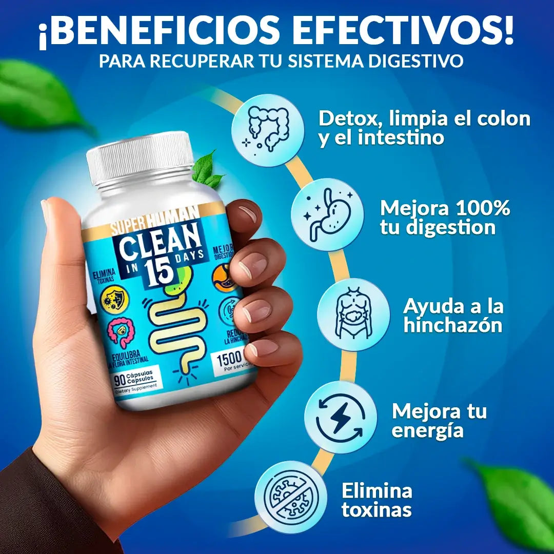 Clean15™ | Limpieza Completa Estomacal En 15 Días