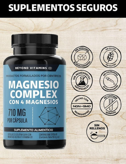 Magnesio Complex | 4 Formas de Bienestar. 1 Cápsula.