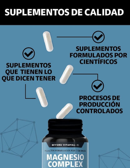 Magnesio Complex | 4 Formas de Bienestar. 1 Cápsula.