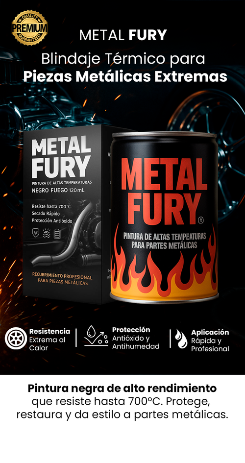 METAL FURY | ⚫ Fuerza Extrema, Estilo Mate Eterno (2x1)