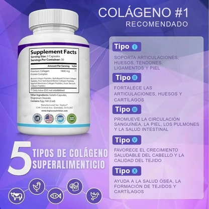 Dermagenix™ | Colágeno Total Para Piel, Cabello y Articulaciones.