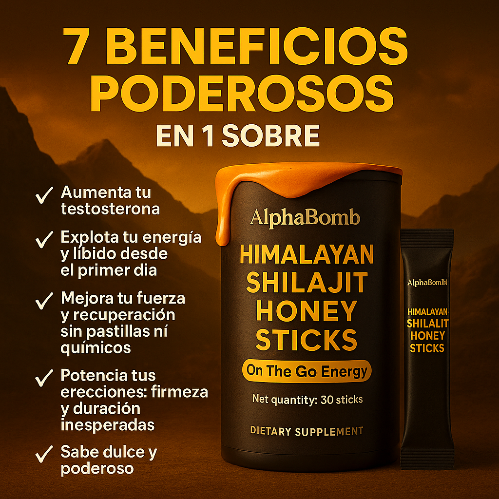 AlphaBomb™ | Palitos De Miel De Shilajit 30