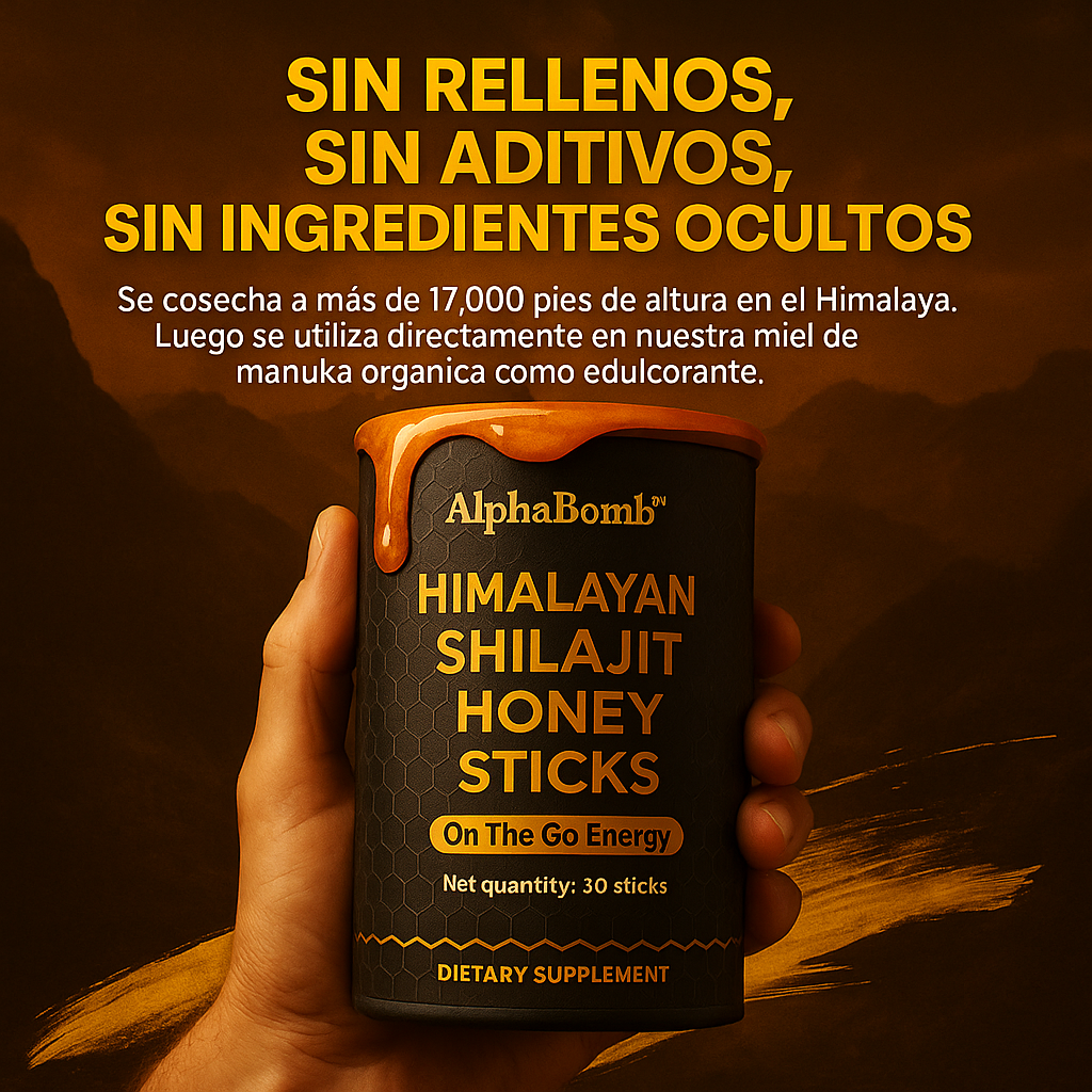 AlphaBomb™ | Palitos De Miel De Shilajit 30