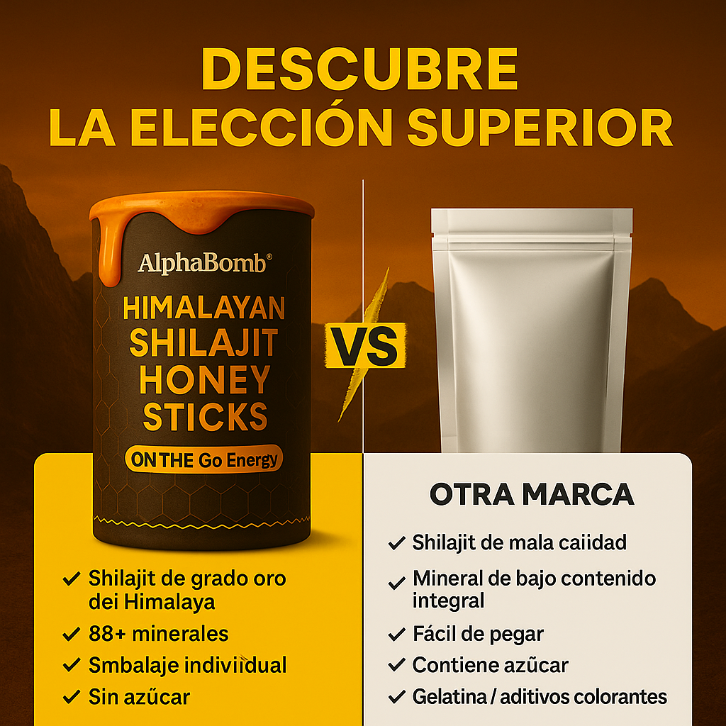 AlphaBomb™ | Palitos De Miel De Shilajit 30