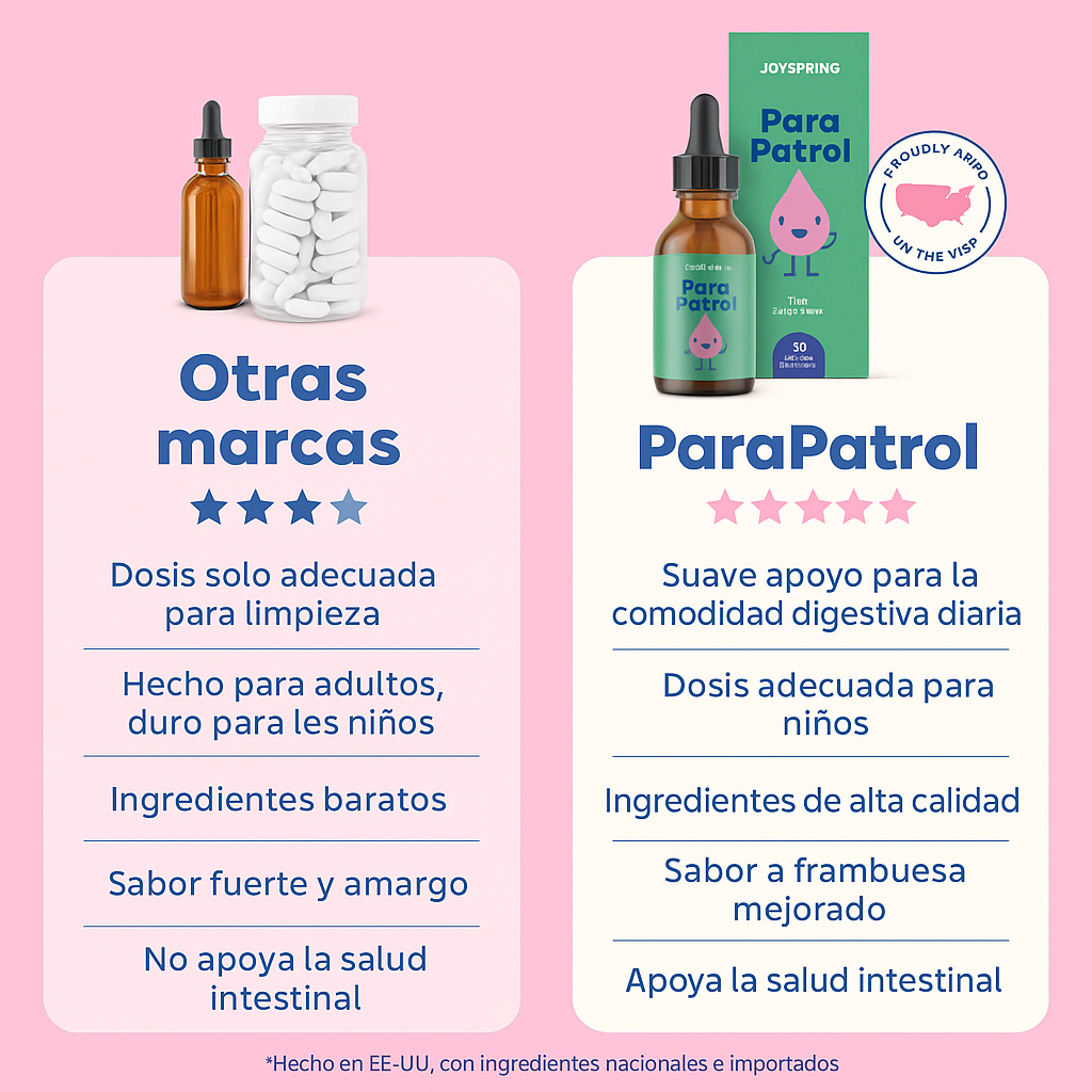 JoySpring ParaPatrol | La limpieza natural que asegura su sonrisa.