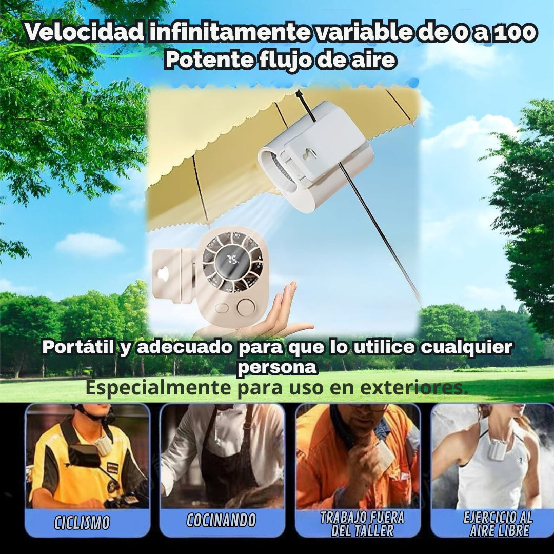 🌬️ CoolFlex™ 2025 | El Ventilador Portátil Que Se Adapta a Vos