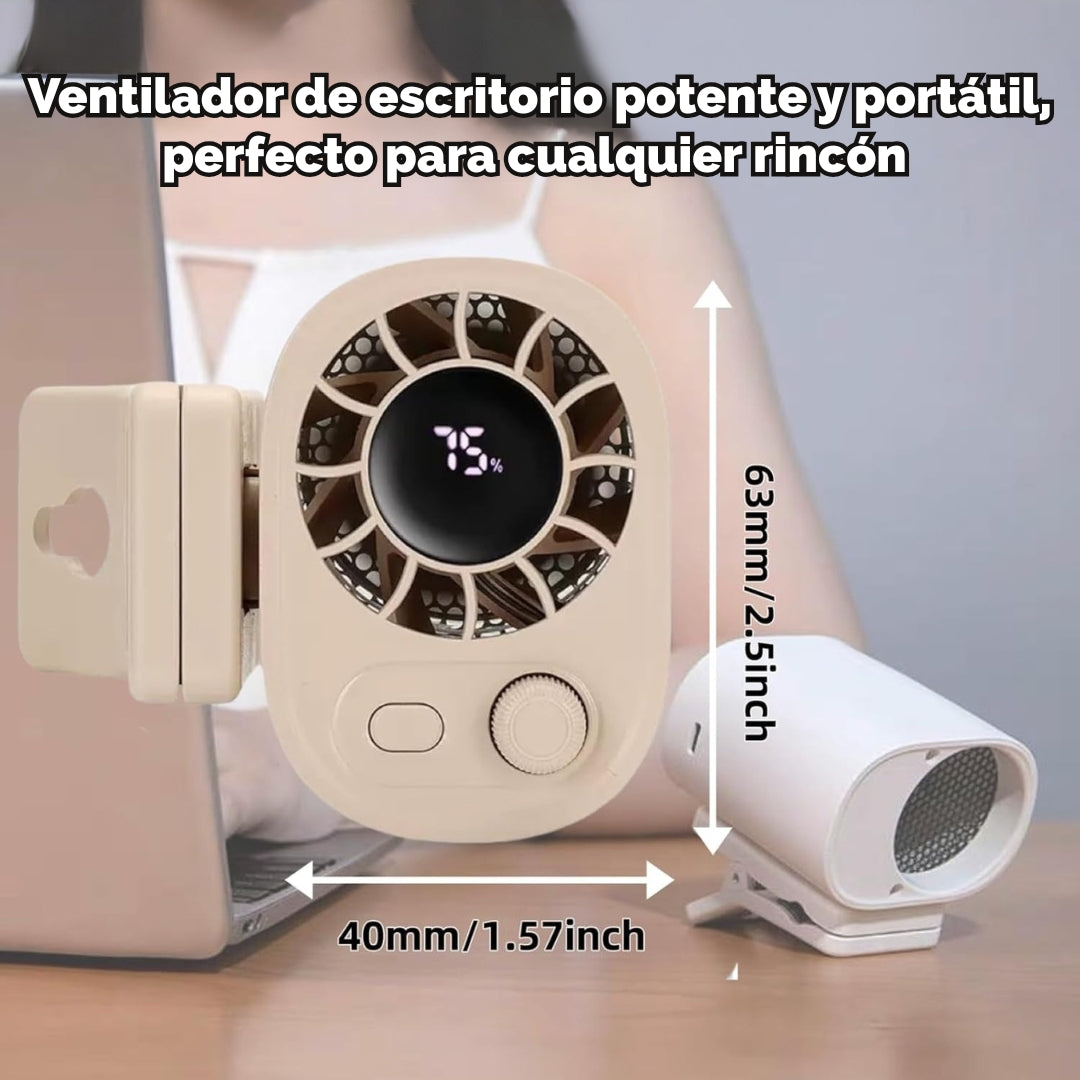 🌬️ CoolFlex™ 2025 | El Ventilador Portátil Que Se Adapta a Vos