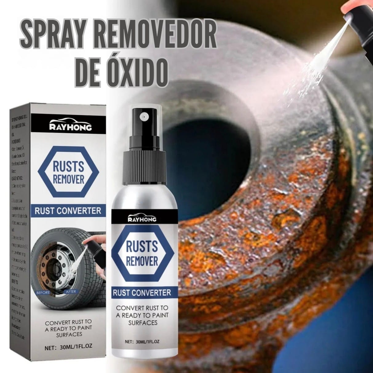 RAYHONG | EL "ASESINO" DE OXIDO + LUBRICA + PROTEGE (2x1)