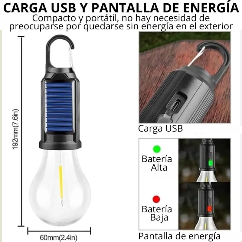 🌞 SolarLite Duo™ | Luz Solar Que Te Acompaña, Donde Sea.