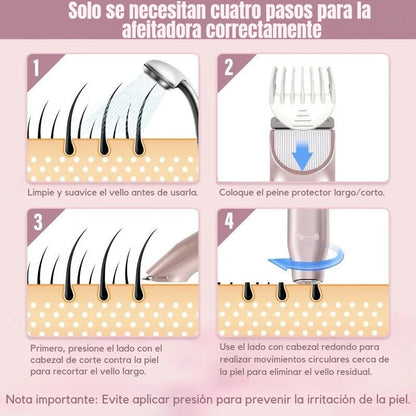 GlowShe™ |  La Afeitadora Electrica 2 En 1