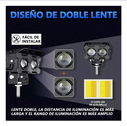 LumiShield X™ | Protección y visibilidad extrema. (Pack De 2 Luces)