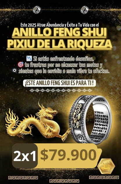 Anillo Pixiu Tu Imán de Riqueza 💸 🧲 (2X1 HOY)