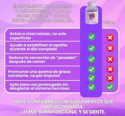 LEMME BURN | ELIMINA LA GRASA ABDOMINAL